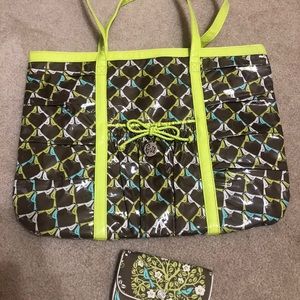 Vera Bradley Toe with matching wallet